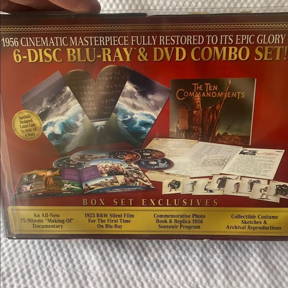 The Ten Commandments Limited Edition Set 18,622 of 100,000. Plays Bluray & DVD - Picture 3 of 11